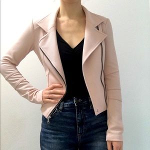 Express Pink Moto Jacket (Size XS)